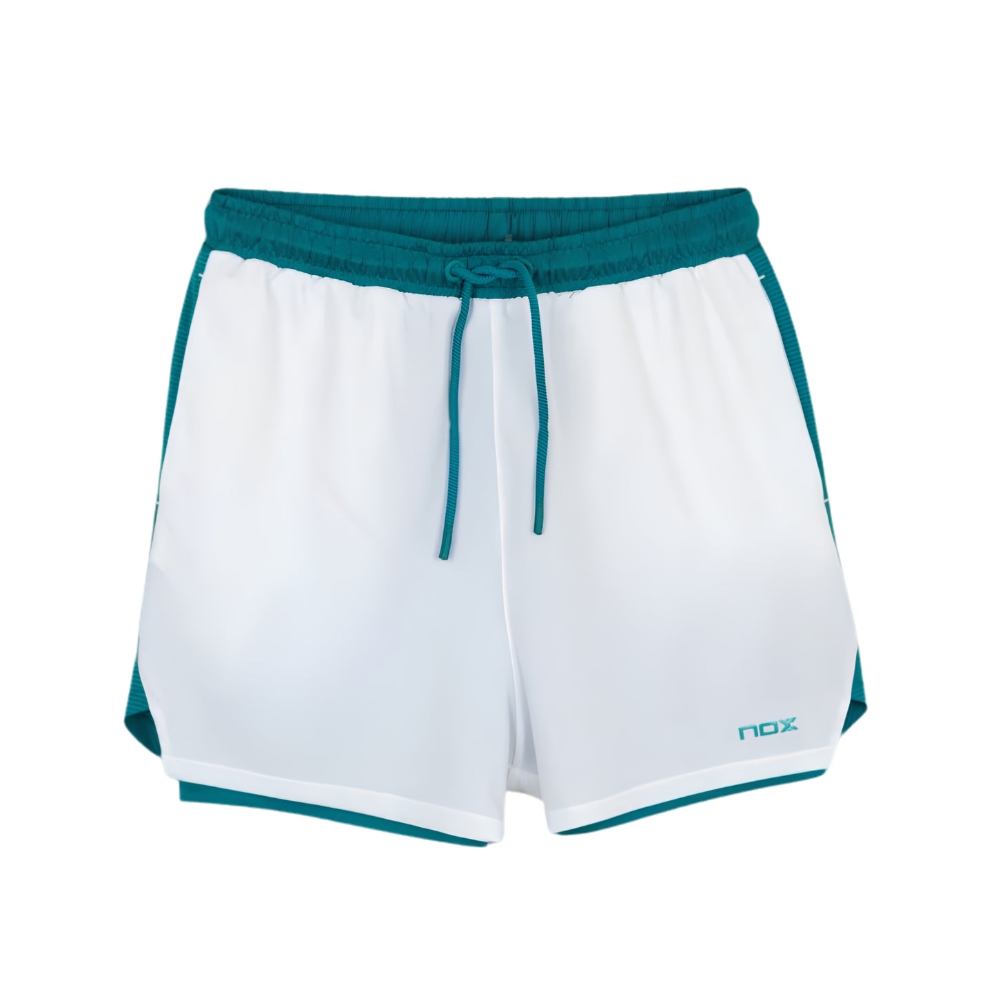 Short Nox Pro Blanco/Verde Ivy