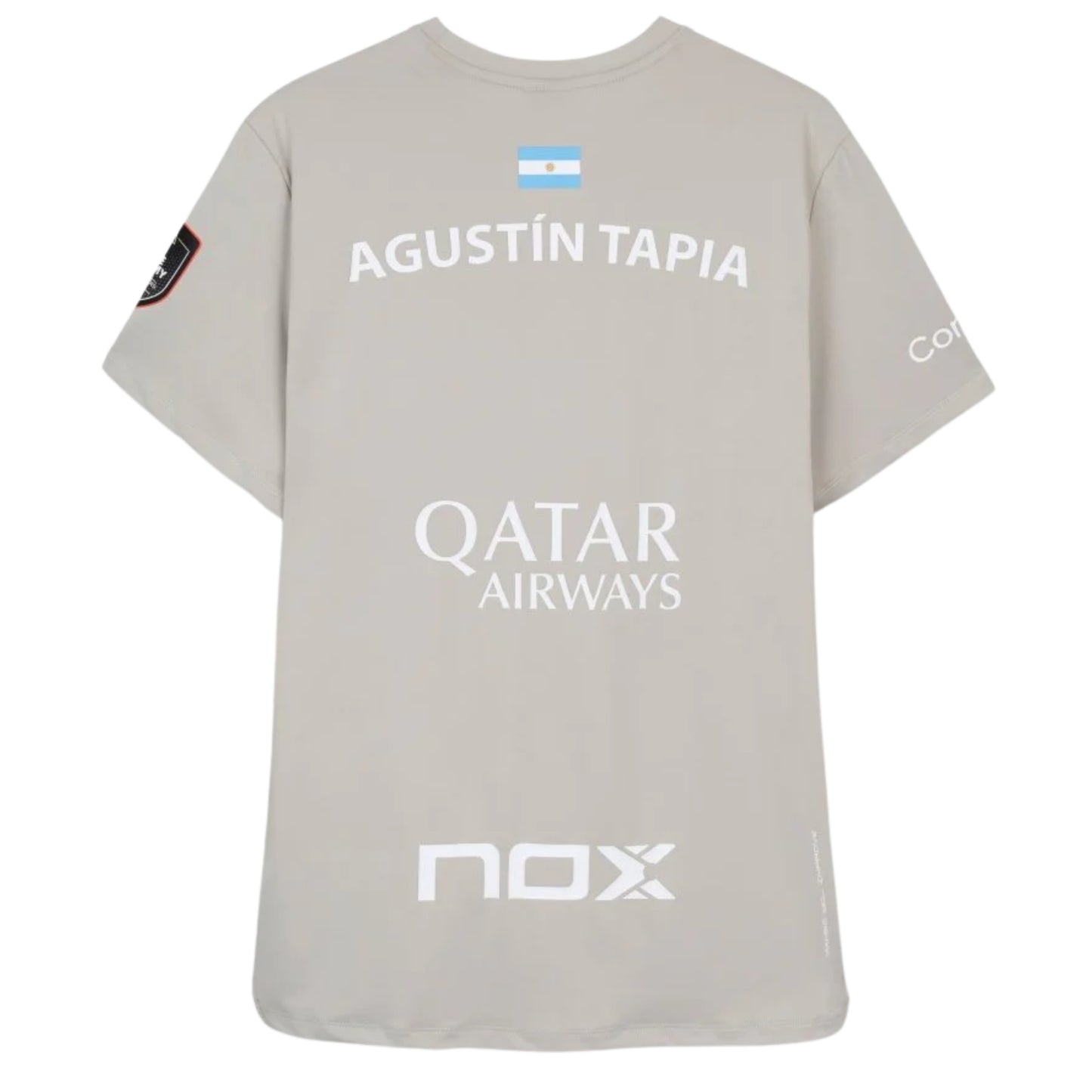 Camiseta Nox Sponsors Agustin Tapia Gris Suave 2026