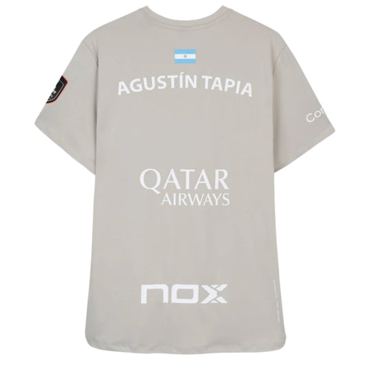 Camiseta Nox Sponsors Agustin Tapia Gris Suave 2026