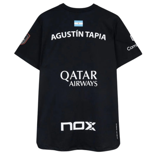 Camiseta Nox Sponsors Agustin Tapia Negro 2026