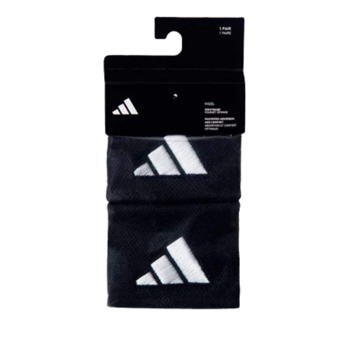 Muñequeras Adidas Cortas Negras