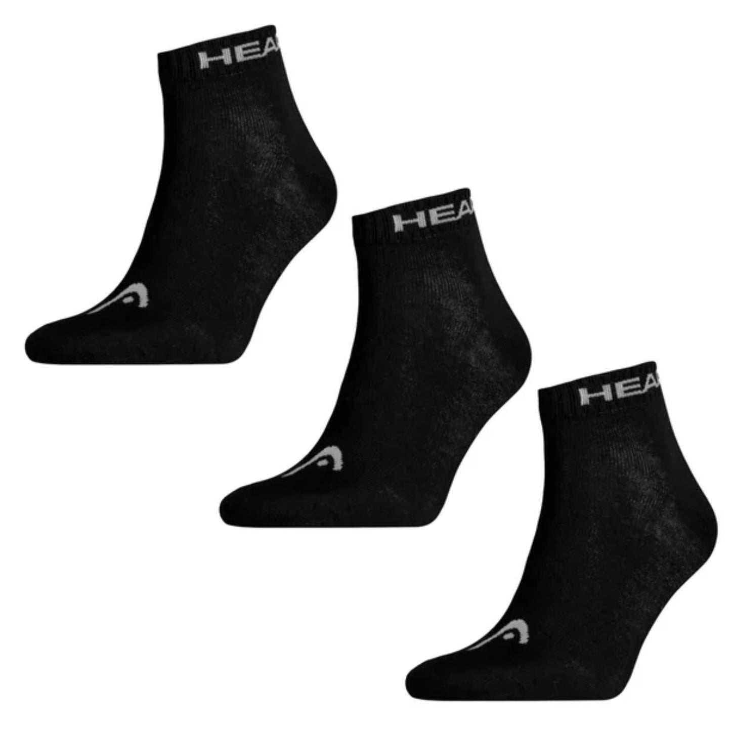 Calcetines Head All Sports Quarter Pack 3 NEGRO