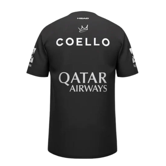 Camiseta Head Arturo Coello Negra 2026