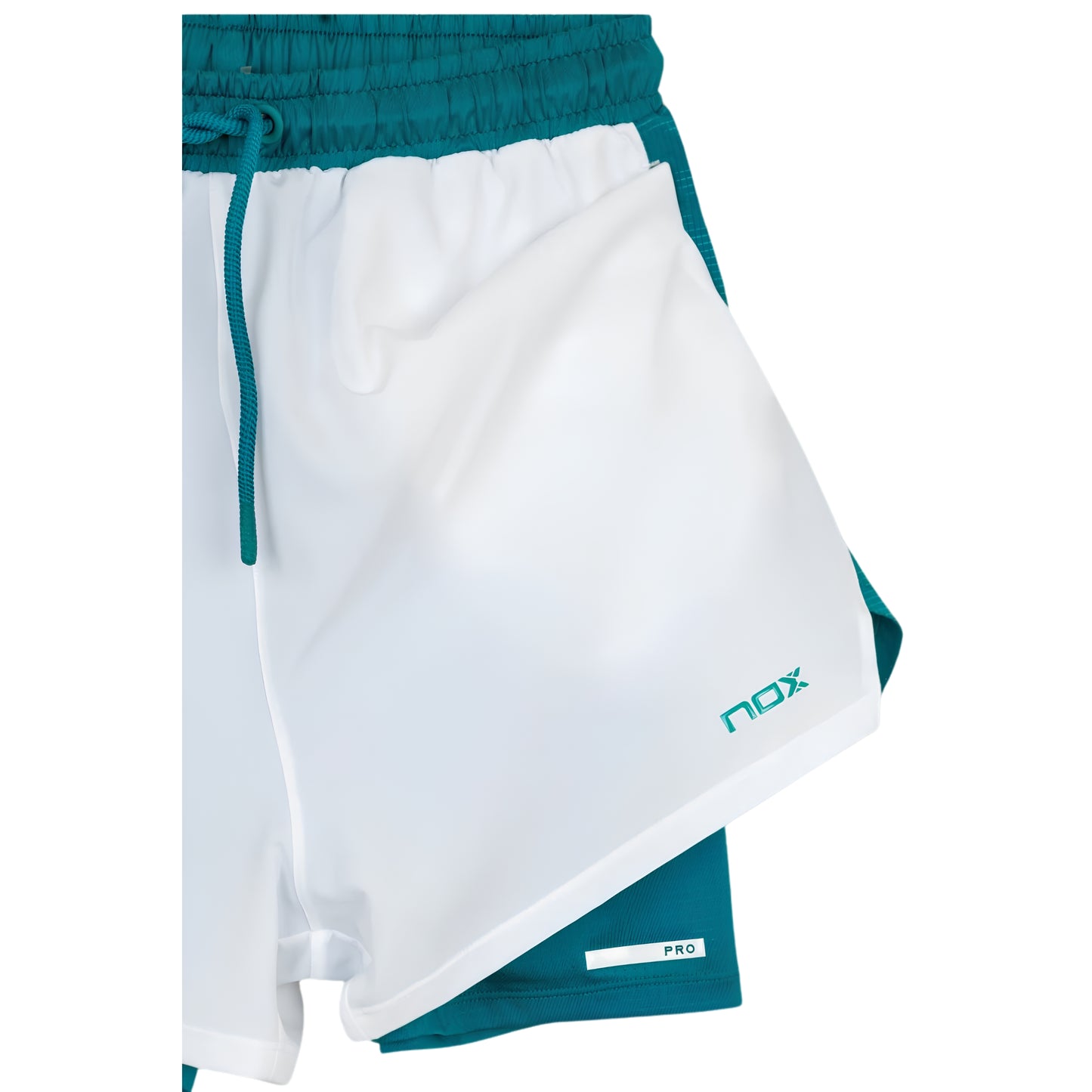 Short Nox Pro Blanco/Verde Ivy