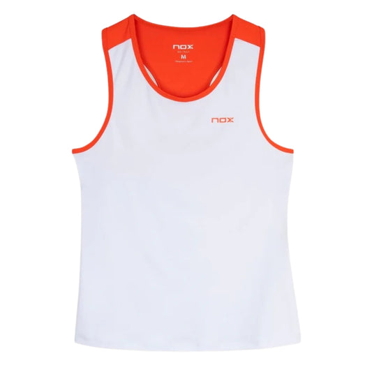 Camiseta NOX Tirantes Team Blanco/Rojo 2026