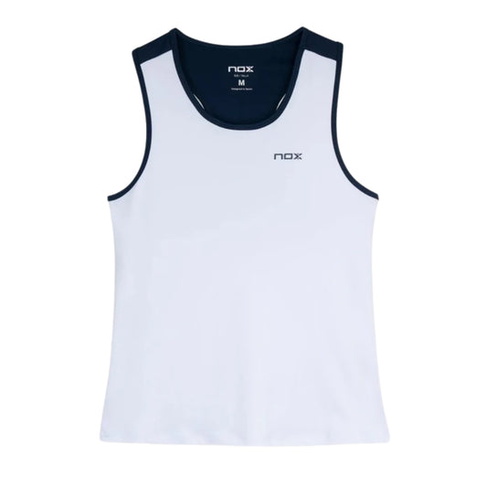 Camiseta NOX Tirantes Team Blanco/Azul 2026