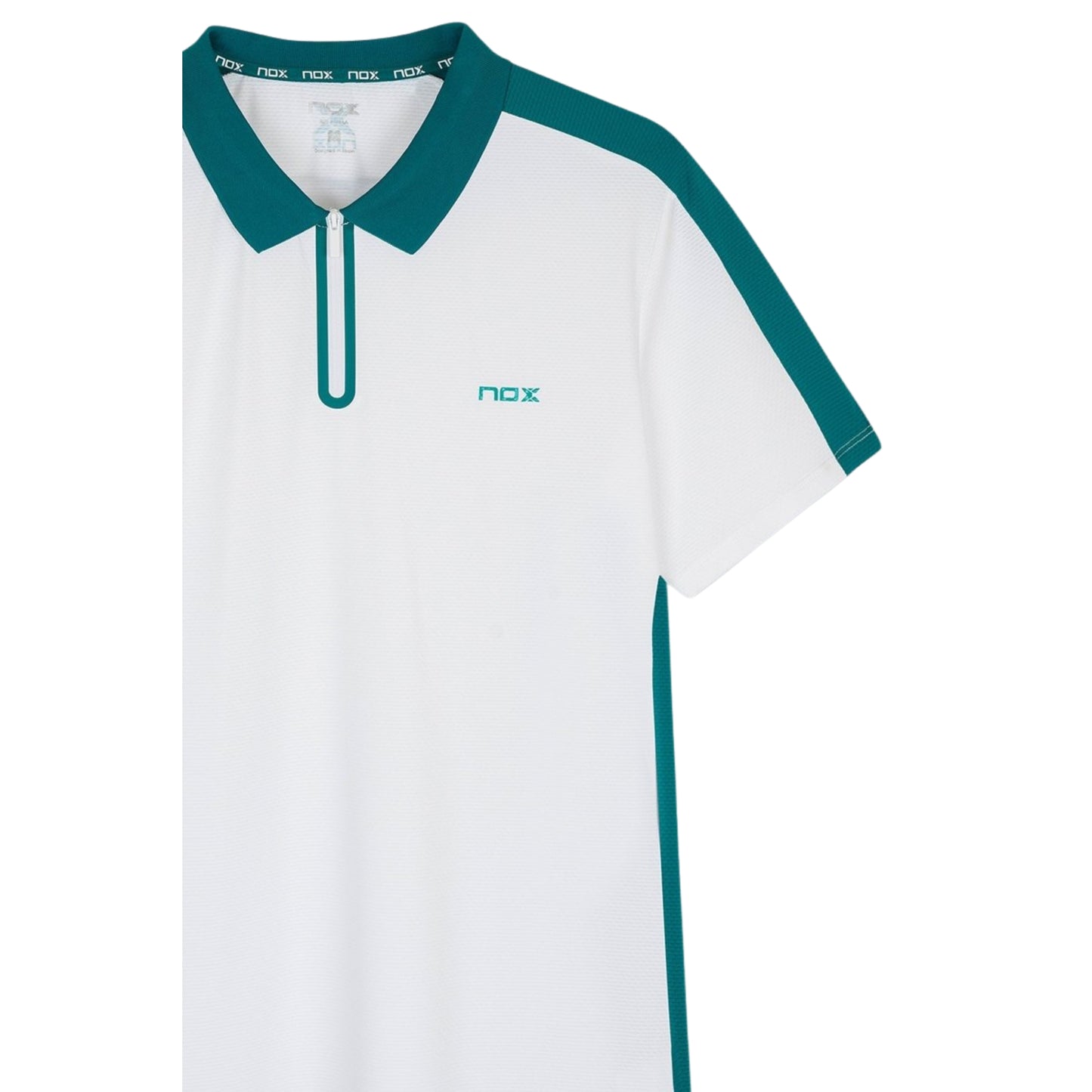 Polo Nox Pro 2026 Blanco/Verde Ivy
