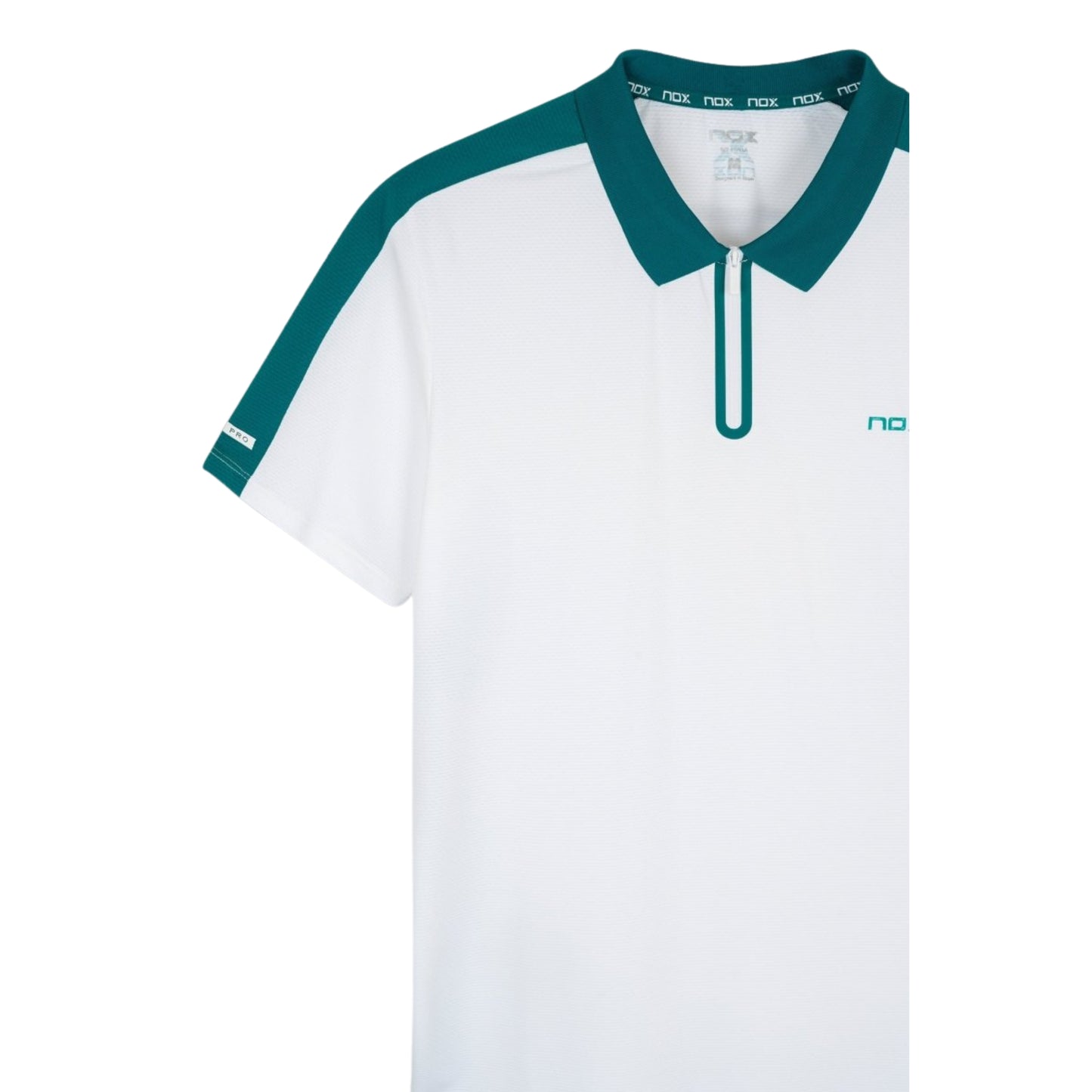 Polo Nox Pro 2026 Blanco/Verde Ivy